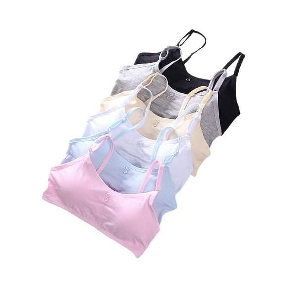 Girls Bras for Teen Girl Wireless Molded Padded Juniors Training Bra 6 Pack