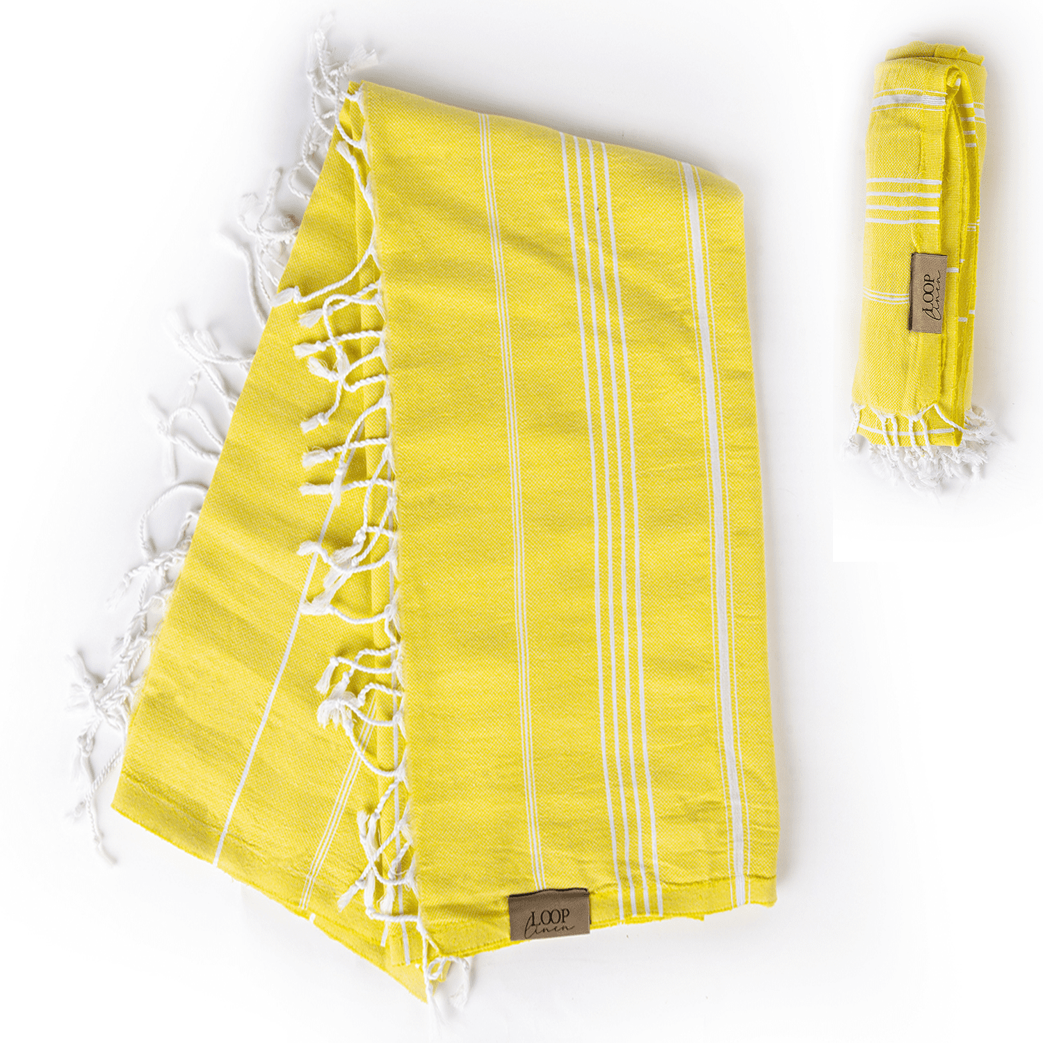 Loop Linen Turkish Beach Towel 37x71 Quick Dry Sand Free Lightweight