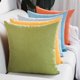 thumbnail image 2 of Nvzi Cojín decorativo, 40x40cm Azul claro Cojín liso, 1 unidad Cojín decorativo para sofá con funda de lino y algodón y relleno de algodón PP, cojín suave y cómodo para sofá, cama, sala de estar, 2 of 5