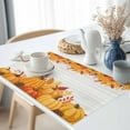 thumbnail image 3 of Thanksgiving Placemats Set of 8 Fall Orange Pumpkin Maple Leaf Wood Grain Heat Insulated Linen Place Mats, Washable Stain-Proof Table Mats for Dining Tables Holiday Decor 13x19inch, 3 of 9