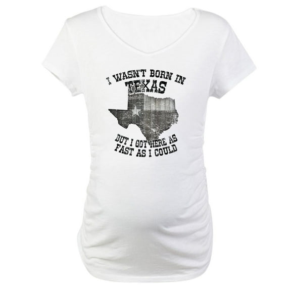 CafePress - Texas Maternity T Shirt - Cotton Maternity T-shirt, Cute & Funny Pregnancy Tee