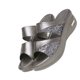 thumbnail image 4 of Qarigey 1 par de sandalias de cuña de tacón grueso, zapato de zapatilla de cuña con diseño de punta abierta para caminar en la playa de Calzado, 4 of 6