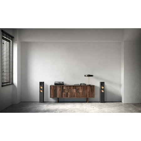 Klipsch - Reference Premiere Dual 5.25" 400-Watt Passive 2-Way Floor Speaker (Each) - Walnut