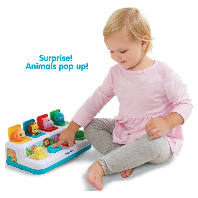Jouet Pop-up Interactif Cache-cache Avec Animaux - Pour Tout-petits, éducatif Et Sécurisé (20x12x9 Cm)