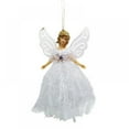thumbnail image 1 of 3PCS Christmas Angel Plush Doll Hanging Pendant Fairy Fluffy Wing Long Skirt Angel Ornament Xmas Tree Hanging Tag Sign for Festive Home Decor Kids Gift, 1 of 6
