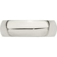 thumbnail image 4 of Sterling Silver 7mm Half-Round Band (Size 4) Made In United States qwh070-4, 4 of 5