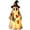 Hat & Light, variant on Yardvibe Vintage Halloween Patchwork Ghosts Lamp, 3.94"x2.95" Light Up Ghost with Pumpkin Lantern Decor, Rustic Fall Figurine Decoration for Mantel Shelf Entryway Porch