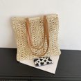 thumbnail image 2 of Bolsa de mano tejido de paja a la moda para mujer de mensajero informal de gran capacidad para mujer Sywqhk Para Estrenar, 2 of 9
