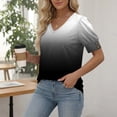thumbnail image 5 of beishanbush Fall Sales Saving $10 Summer T Shirts Women's Blouse,V Neck Short Sleeve Button Loose Fit Casual Summer Top Under $10, 5 of 7