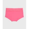 thumbnail image 5 of Culotte Shorty en Coton avec Bordure en Dentelle, Rose Vif, 5 of 5