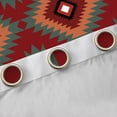 thumbnail image 5 of Feelyou Red Boho Aztec Black Out Curtains for Women, Rustic Countryside Curtains Pack of 2 (42x63 Each), Western Retro Fashion Bedroom Curtains, Curtains and Drapes Room Decor, 5 of 7