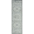 thumbnail image 3 of Traditional 2x8 Area Rug (2'3'' x 7'3'') Medallion Gray, Gray Indoor Runner Easy to Clean, 3 of 8