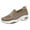 Khaki, variant on Siilsaa Slip ins Walking Shoes Women Hands Free Orthopedic Slip on Sneakers(Khaki,7)