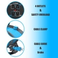thumbnail image 3 of Hongyi 35ft Heavy Duty Extension Cord Reel with 4-Outlet for Outdoor, 14AWG/3C, SJTW Cable, Blue, 3 of 9