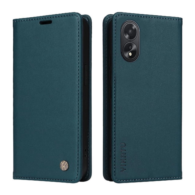 Funda para OPPO A38 4G/A18 4G Estuche de Cuero PU Tipo Cartera con Ranuras para Tarjetas y Cierre Magnético