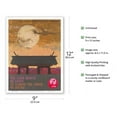 thumbnail image 2 of The Calm Beauty of Japan - DC-8 Jet Courier - Japan Air Lines - Vintage Airline Travel Poster by Harry Wysocki c.1960 - Master Art Print (Unframed) 9in x 12in, 2 of 4