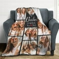 thumbnail image 3 of Custom Throw Blanket for Dad with Photo Personalized Happy Fathers Day Blankets with Pictures Customized Blanket for Dad Grandpa on Fathers day Halloween Christmas New Year Blankets, 3 of 6