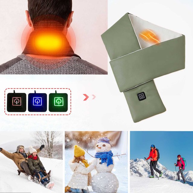 asddcavvf Heating Scarf Three Gear Regulation USB Heater Heating Neck Brace Heated Scarf With Neck Heating Pad Heated Neck Wrap Weight Training