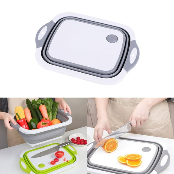 TIMIFIS Chopping Board 4 in 1 Folding Chopping Cutting Board Multifunctional Tool Sink Basket Kitchen Gadgets
