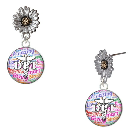 Delight Jewelry Silver-tone Domed Multi Color DPT – Two-tone Daisy Flower Post Earrings Delight Jewelry Silver-tone Domed Multi Color DPT – Two-tone Daisy Flower Post Earrings