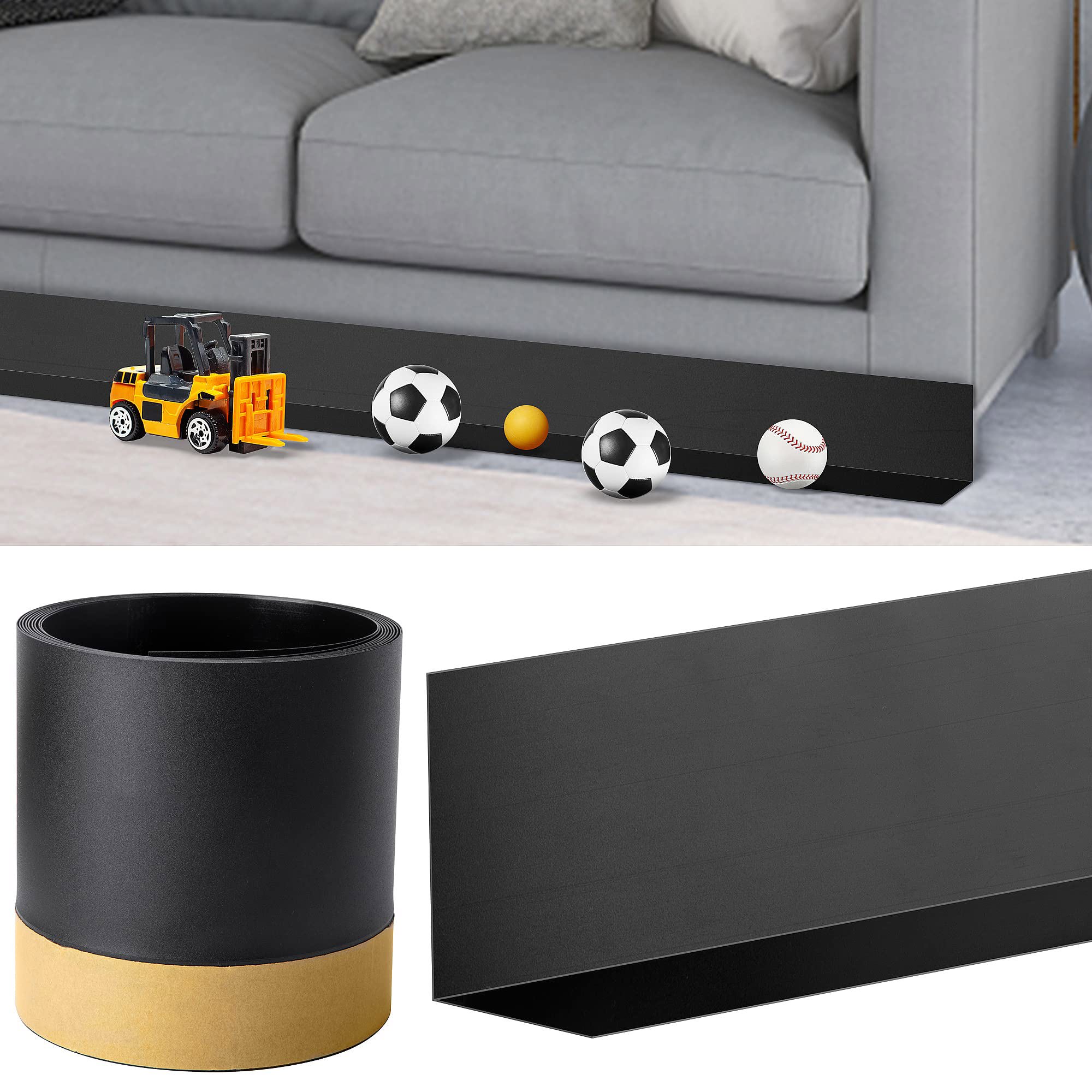 Under Couch Blocker,Adjustable Toy Blocker for Under Couch,Stop Things from  Going Under Couch Sofa Bed Furniture