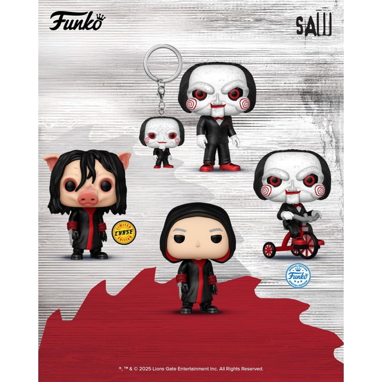 希少 Funko pop SAW ファンコ ソウ ビリー 血濡れ版 海外限定版 Funko Pocket Pop! Horror Keychain Saw Billy the Puppet Mini Figure