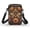 Bee Floral Decoration, variant on Psesaysky Double Layer over Shoulder Bag for Travel Hiking, Polyester with Adjustable Strap Mini Crossbody Cellphone Bag, Red Polka Dot Print
