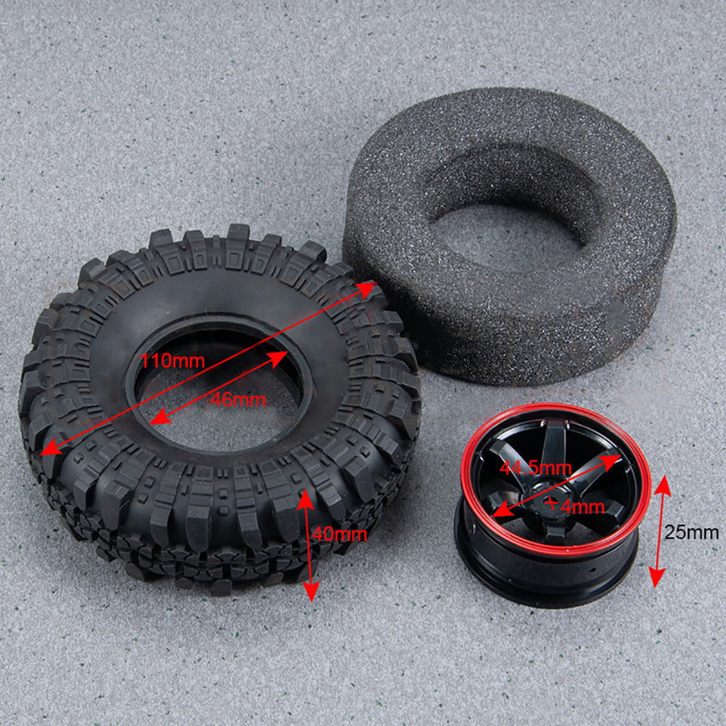 1:10 RC Tyre tire cover for 1.9 Crawler wheels "Keep Calm...." may suit Axial 