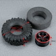 thumbnail image 4 of 110MM 1.9 Inch Rim Tyre Wheel Tire For 1/10 RC Rock Crawler SCX10 D90 TRX4, 4 of 7