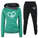 thumbnail image 5 of Gibobby Set Pants y Sudadera Mujer Traje deportivo para mujer, estampado de amor, manga larga, conjunto deportivo de dos piezas, cómoda sudadera con capucha, (GN2,XL), 5 of 5