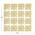 thumbnail image 3 of DecMode Gold Aluminum Geometric Wall Decor with Hammered Designs, 3 of 7