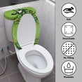 thumbnail image 3 of HELLHERO Clover and Cow Pattern Round Toilet Lid Dust Cover & 2 Pack Toilet Bowl Cover & Soft for Bathroom Home, 3 of 8