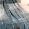 thumbnail image 3 of Warm Soft Flannel Graffiti Blanket Aqua Gray Cyan Teal Throw Blanket for Bedroom Sofa Decor Breathable All-Season Throw Blanker for Kid Girl Woman 50x60in, 3 of 5