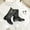 Black, variant on WIZUTIZ 2025 New Fashion Mid-tube Women Rain, PVC Rain, Women's Water Shoes Black New Year's Day