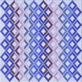 thumbnail image 1 of Ahgly Company Machine Washable Indoor Square Transitional Periwinkle Purple Area Rugs, 7' Square, 1 of 7