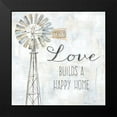 thumbnail image 2 of Coulter, Cynthia 20x20 Black Modern Framed Museum Art Print Titled - Windmill Love Sentiment, 2 of 5