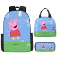 thumbnail image 1 of Primary And Secondary School Students Animation Backpack, Youth Schoolbag Three-piece Set-SinKeeU, 1 of 4