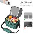 thumbnail image 4 of Lunch Box Pioneer Flower Floral Print Pattern Insulated Lunch Bag for Women Men,Medium Leakproof Lunchbox Cooler Bag Adjustable Strap,10 X 6.7 X 8 Inches, 4 of 6