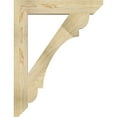 thumbnail image 3 of Ekena Millwork 4"W x 26"D x 34"H Olympic Slat Rough Sawn Bracket, Douglas Fir, 3 of 4