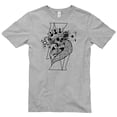 thumbnail image 2 of Big Size King of Cards Designed Unisex Short Sleeve Cotton Jersey T-Shirt - Heather Grey 2XL, 2 of 4