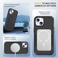 thumbnail image 4 of For Apple iPhone 15 Pro 6.1 inch Magsafe Wireless charging Commuter Non Slip Dual Layer Shockproof Protective Hybrid Case Cover Black, 4 of 5