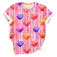 thumbnail image 5 of QIPOPIQ T-Shirts Vintage pour Femmes Mode Décontractée Col Rond Manches Courtes T-Shirt Imprimé Top Liquidation, 5 of 5