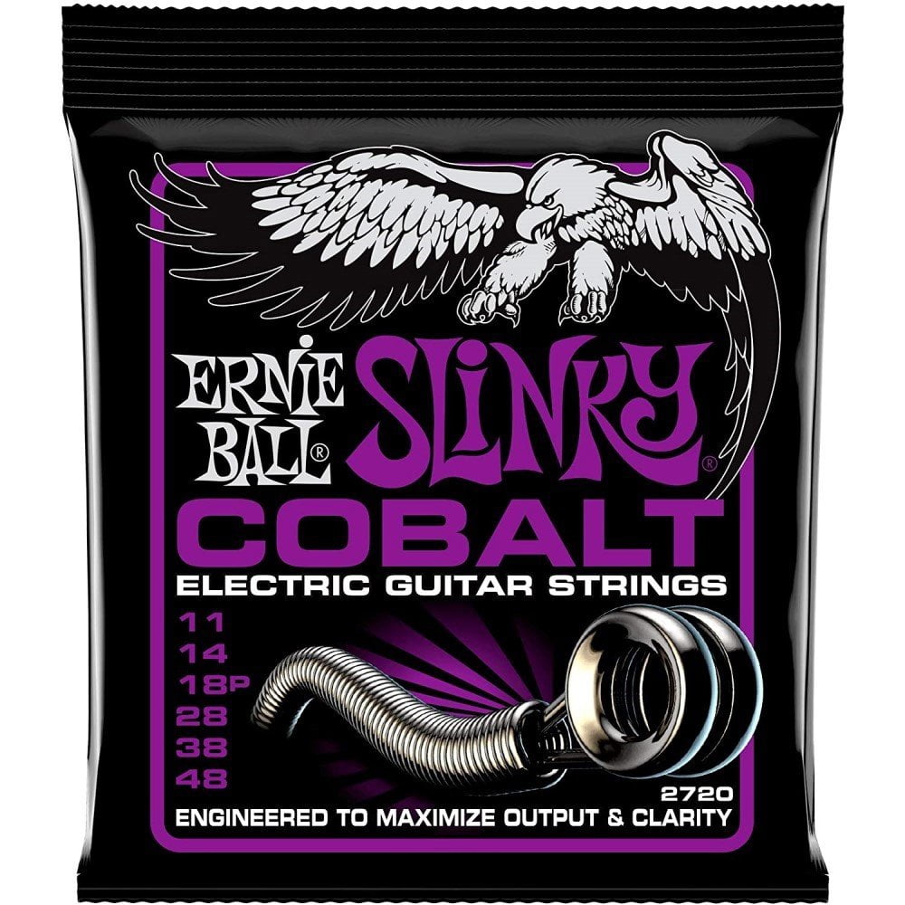 Ernie Ball Electric Guitar Strings 2720 Cobalt 11-48 Power Slinky 3Pack