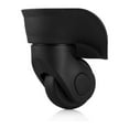 thumbnail image 1 of 1 Paire de Roues de Valise de Remplacement Universelles Durables en Caoutchouc Silencieuses Multidirectionnelles pour Valise Bagage Réparation (Petit Noir 2 Pcs), 1 of 4