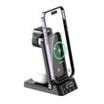 thumbnail image 1 of 3 In 1 Wireless Charger,15W Fast Charging Station With Alarm Clock And Night, Mobile Phone, 1 of 9