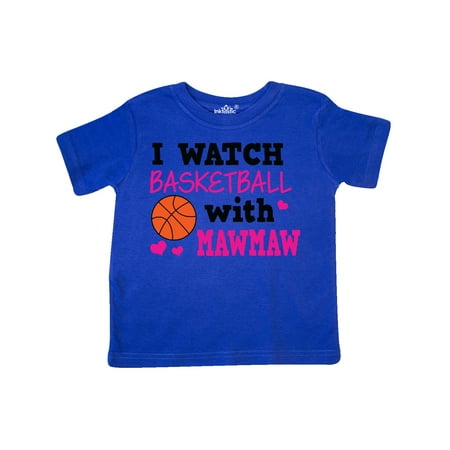 

Inktastic I Watch Basketball with Mawmaw Gift Toddler Toddler Girl T-Shirt