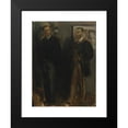 thumbnail image 2 of Edgar Degas 19x24 Black Modern Framed Museum Art Print Titled - Two Men (ca. 1865-69), 2 of 5
