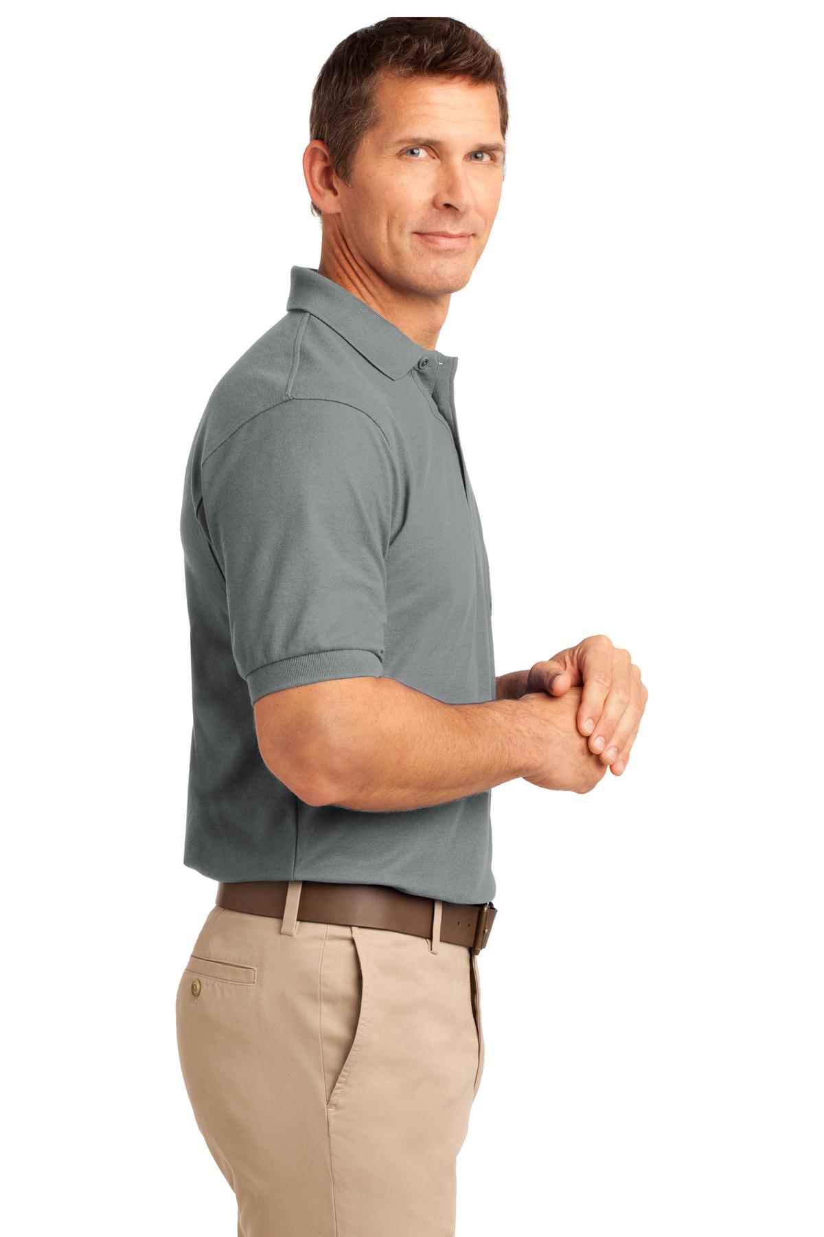 Port Authority Tall Men'S Silk Touch Polo W/ Pocket. Tlk500P