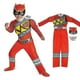thumbnail image 1 of Equipo de dinosaurios Red Power Dino Charge Ranger, monos musculosos de superhéroe, trajes, disfraz de Halloween para niños, tocados para niños, 1 of 5