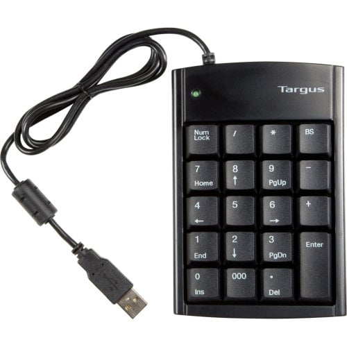 Usb Ultra Mini Keypad The 19 Key Usb Keypad Provides Convenience For Mobile Users With Its Slim And Compact Design By Targus Walmart Com Walmart Com